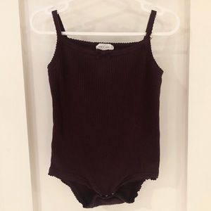 Jamie Kay Cotton Modal Bodysuit- Mulberry 1 YR.